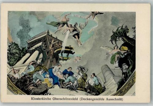 Oberschönenfeld 1920 Deckengemälde in der Klosterkirche der Zisterzienserinnenabtei