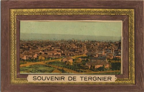 02700 Tergnier - Tergnier (Frankreich) Leporello, Gesamtansicht II (minimale Einrisse)