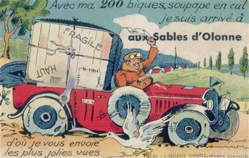Les Sables-d'Olonne Les Sables-d’Olonne (Frankreich) Leporello I-II (Stauchung, Ecken abgestossen)