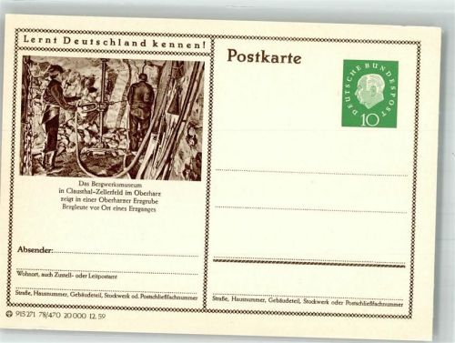 Clausthal-Zellerfeld Bergwerksmuseum Bergleute in einer Oberharzer Erzgrube Serie Lernt Deutschland kennen!