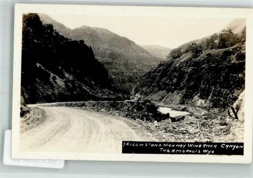 Cheyenne WY Foto AK Yellowstone Highway Wina River Canyon Thermopolis
