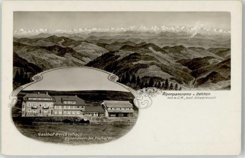 Belchen Gasthaus Belchenhaus Jos.Stiefvater Alpenpanorama