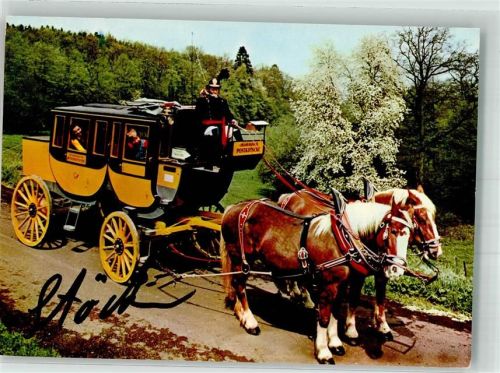 51588 W5223 Nümbrecht 1977 Foto AK Postkutsche
