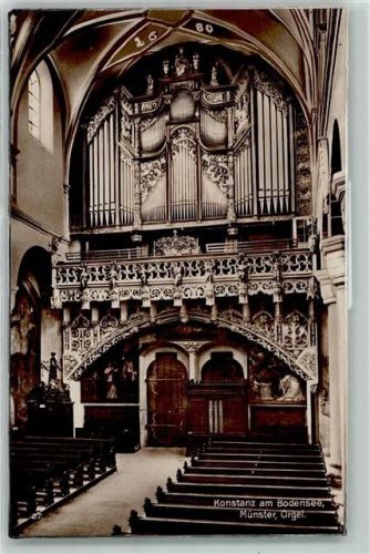 Konstanz Münster Schnitzerei Jahreszahl 1680 Kirchenbänke