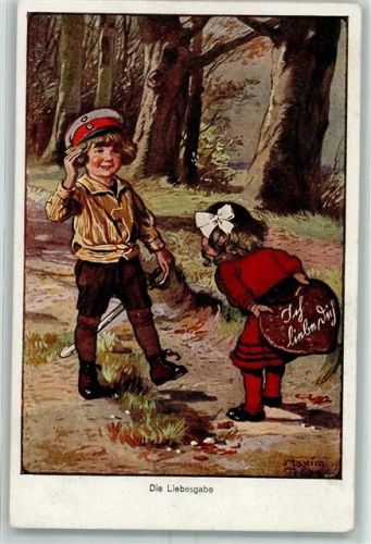 1917 Liebegaben WK I Kind in Uniform AK
