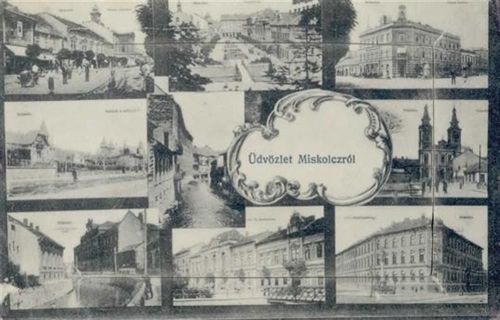 Miskolc - Mischkolz (Ungarn) Leporello II- (minimaler Einriss, Stauchung, Marke entfernt)