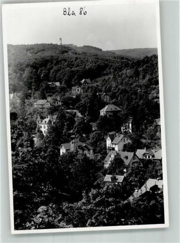 Blankenburg 1943 Panorama des Villenviertels mit Ziegenkopf Foto Original aus Archiv eines Ansichtskartenverlages Ort handschriftlich Zensurstempel