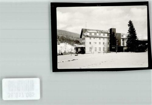 Herrenwies Kurhaus im Winter Foto Original aus Archiv eines Ansichtskartenverlages Ort handschriftlich