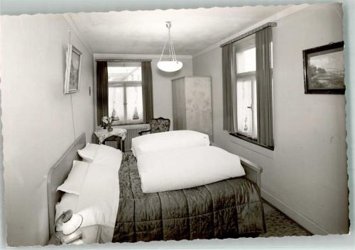 Wollmatingen Gasthaus Adler Gästezimmer Foto Original aus Archiv eines Ansichtskartenverlages Ort handschriftlich