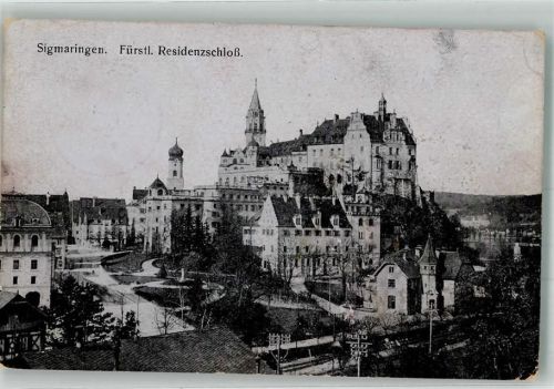 Sigmaringen 1914 Das Fürstliche Residenzschloss Feldpost WK I Ravensburg