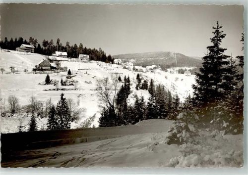 Hundsbach Ort handschiftlich Winter Foto Original aus Archiv eines Ansichtskartenverlages
