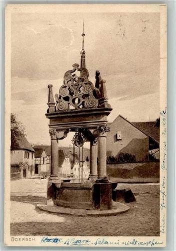 Boersch 1924 Denkmal Brunnen