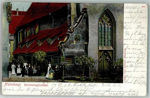 Nürnberg 1906 Gasthaus Bratwurstglöcklein