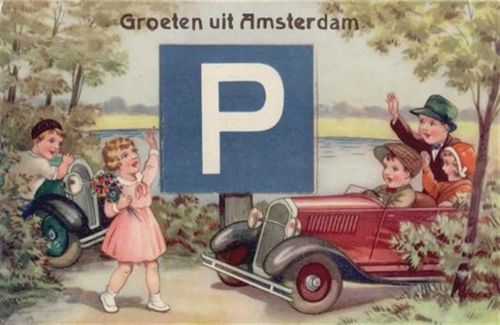 Amsterdam Amsterdam (Niederlande) Leporello Auto II (Stauchung, kleine Abschürfung Ecke VS)