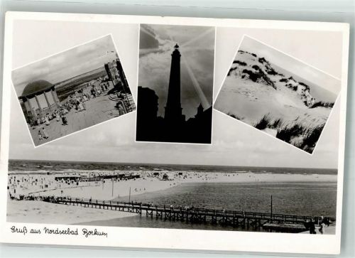 Borkum Leuchtturm Schwimmbad Strand