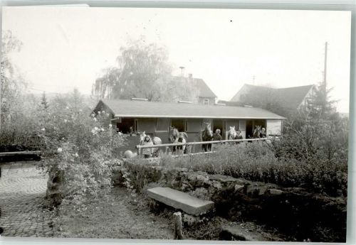 Nieder-Moos Foto Reitstall Original aus Archiv eines Ansichtskartenverlages