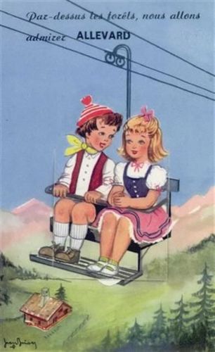 Allevard Allevard (Frankreich) Leporello I-II (Stauchung, fleckig RS)