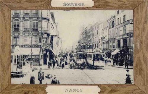 Nancy Nancy (Frankreich) Strassenbahn Leporello Marke entfernt I-II