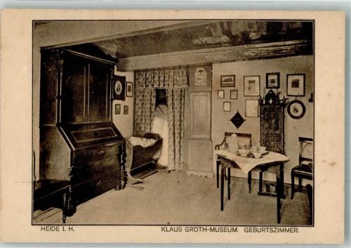 Heide 1925 Klaus-Groth-Museum Geburtszimmer