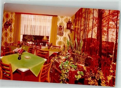 Hachen Pension Kitzhof Gaststube Foto Original aus Archiv eines Ansichtskartenverlags Ort handschriftlich