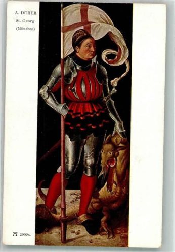München St. Georg mit Drachen Ackermann's Kunstverlag Nr. 2009