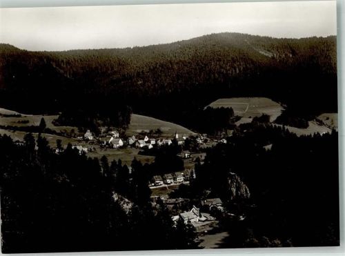 Schwarzenberg Panorama des Ortes mit Ev. Kirche