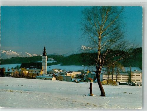 Waging Kirche Winterabend