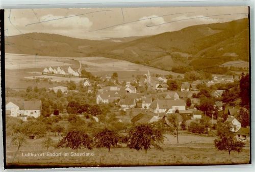 Endorf Foto Original aus Archiv eines Ansichtskartenverlages Striche auf Bildseite