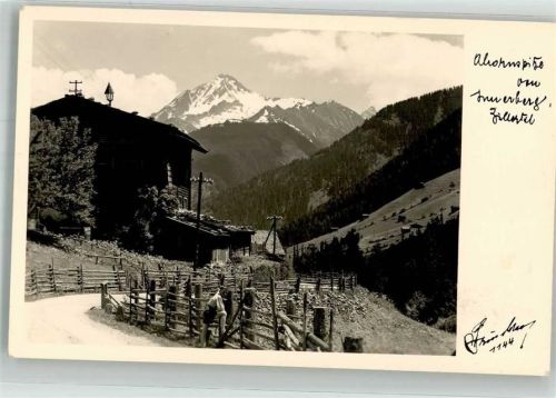 Finkenberg 1967 Ahornspitze Ort lt. Stempel