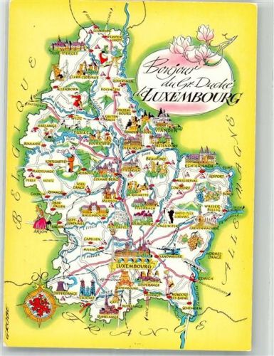 Luxembourg Landkarte Länderkarte
