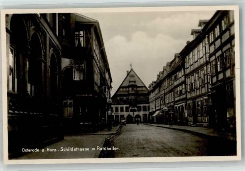 Osterode Schildstraße mit Ratskeller Verlag Julius Simonsen 32319