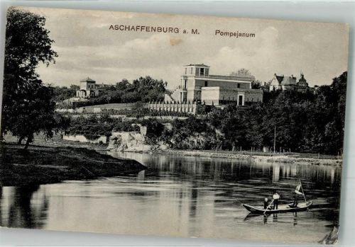 63739 W8750 Aschaffenburg 1913 - Pompejanum Maschinenstempel