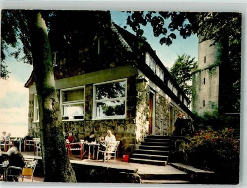 Bad Driburg 1969 Cafe Gasthaus Sachsenklause auf der Iburg