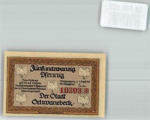 Schwanebeck 1921 Notgeld 25 Pfennig