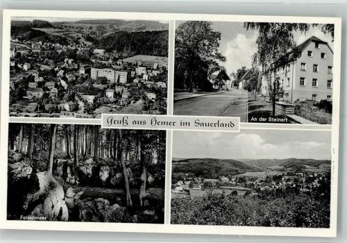 Hemer Panorama des Ortes An der Steinert Felsenmeer