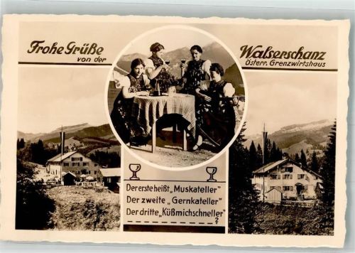Dornbirn Gasthaus Walserschanz Tracht Grenze