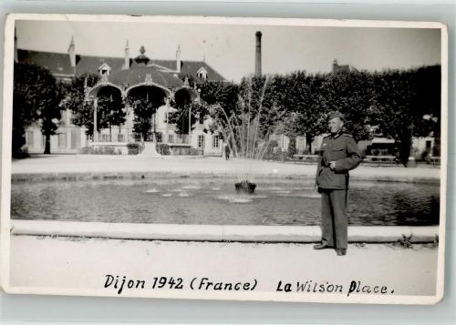 Dijon 1942 WK II Uniform La Wilson Place Ort handschriftlich