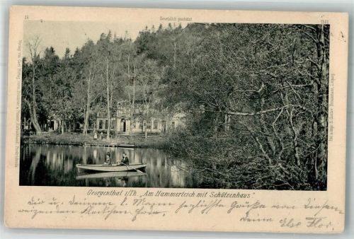 Georgenthal 1902 Schützenhaus am Hammersee