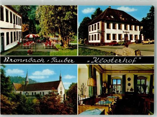Wertheim Gasthaus Pension Klosterhof Kirche Auto Bronnbach
