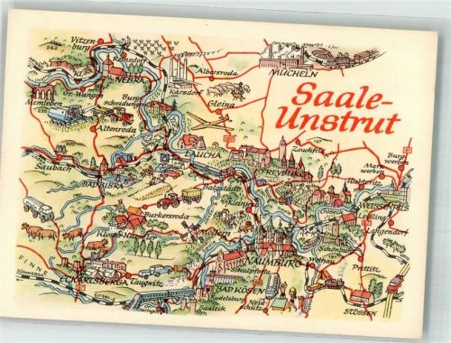 Naumburg Landkarte Saale-Unstrut
