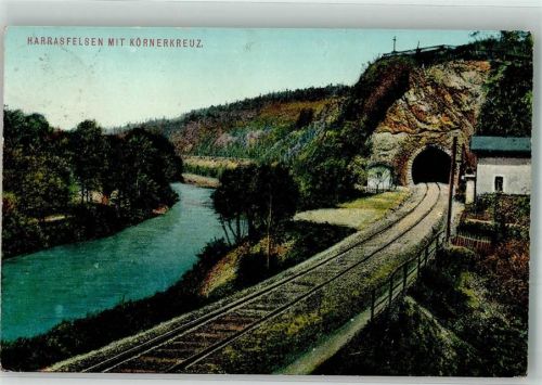 Frankenberg Eisenbahn- Tunnel Harrasfelsen Denkmal Körnerkreuz