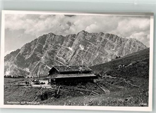 Gotzenalm Berghütte mit dem Watzmann Fotograf Steger