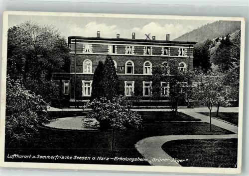 Seesen 1935 Hotel Erholungsheim Grüner Jäger
