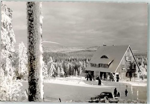 Torfhaus Gasthaus Winter Foto Original aus Archiv eines Ansichtskartenverlages