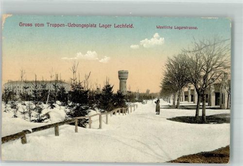 Lager Lechfeld 1916 Westliche Lagerstrasse WK I