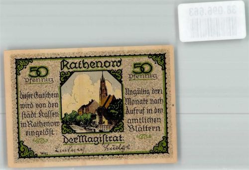 Rathenow Notgeld 50 Pfennig Zietenhusar