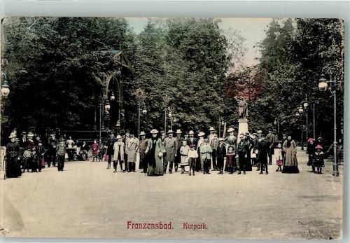 Frantiskovy Lazne 1916 Kurpark Denkmal