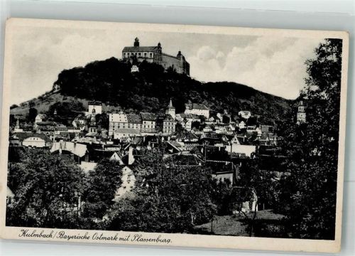 Kulmbach Panorama des Ortes mit der Plassenburg Verlag Trinks & Co. Nr. 14