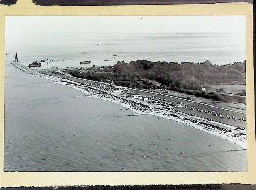 Döse Foto montiert auf Karton Strandbad Kugelbake