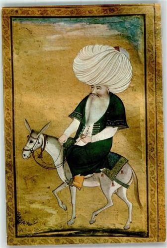 Konstantinopel 1965 Tracht Nasrettin Hoca Luftpost